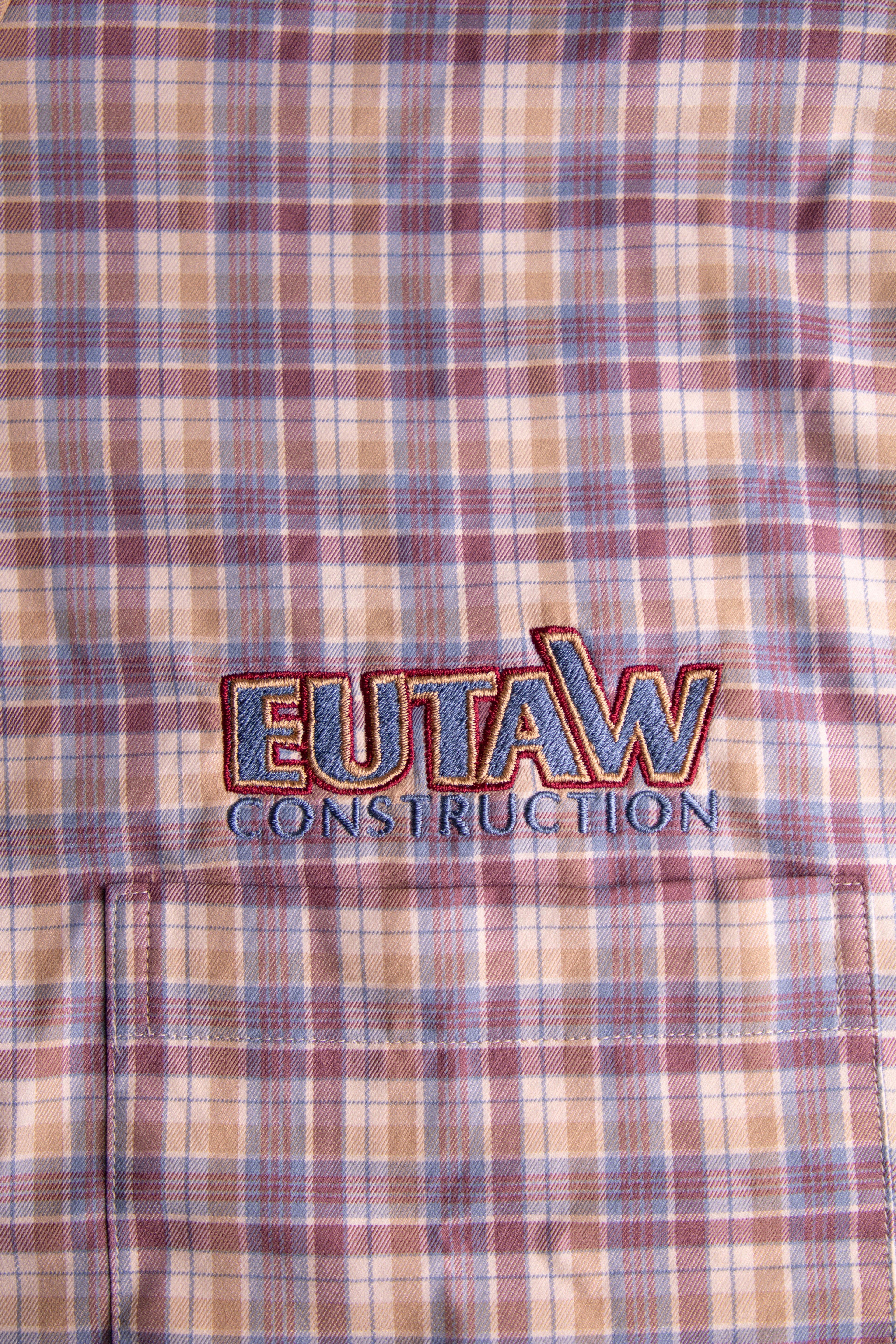 NEW! SSCO Ridgeside Plaid Fall Polo - Desert Frost