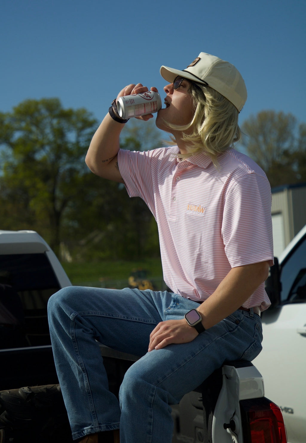 STEINBERG POLO - WHITE / ORANGE