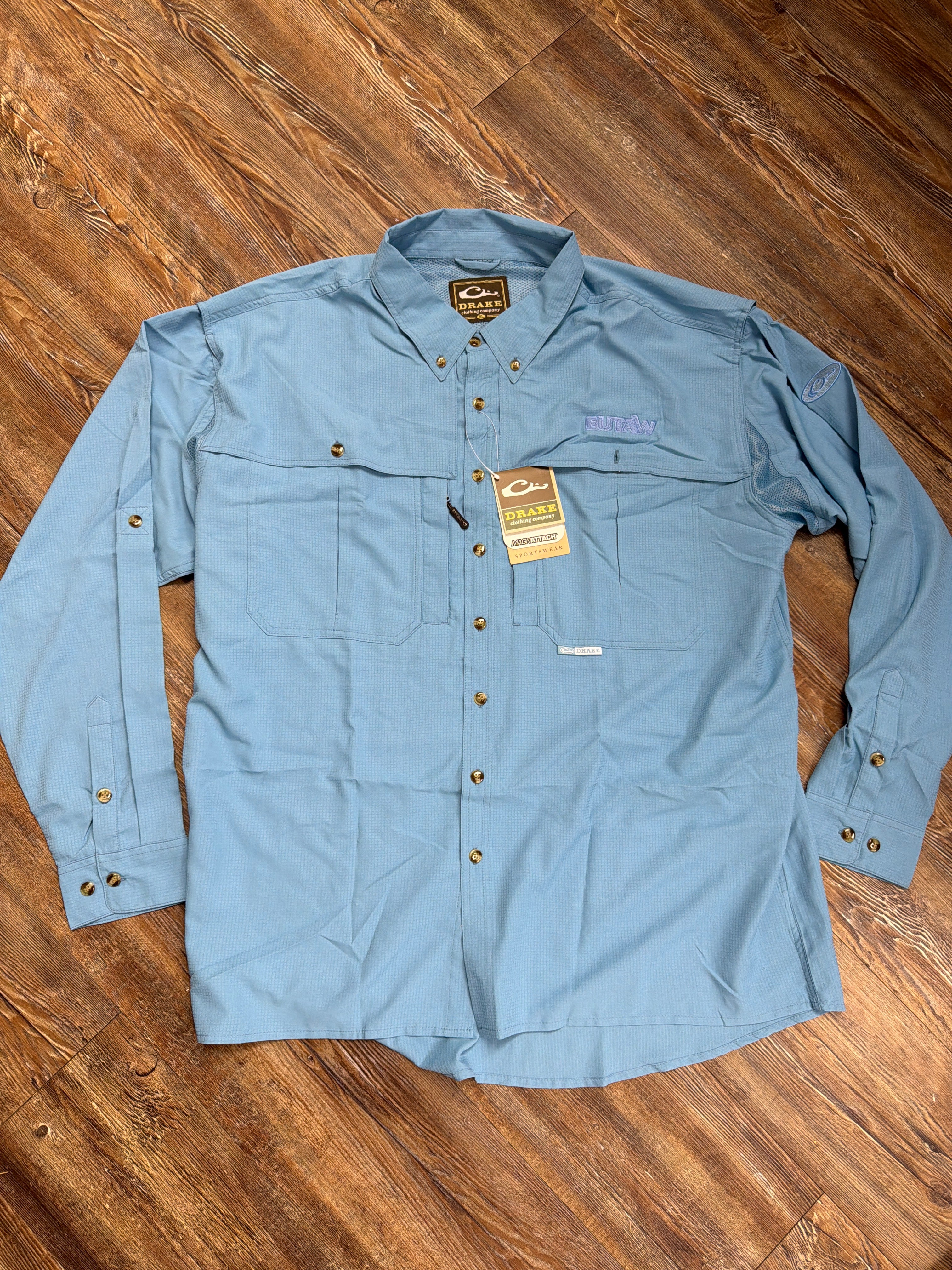 Drake Blue Button up