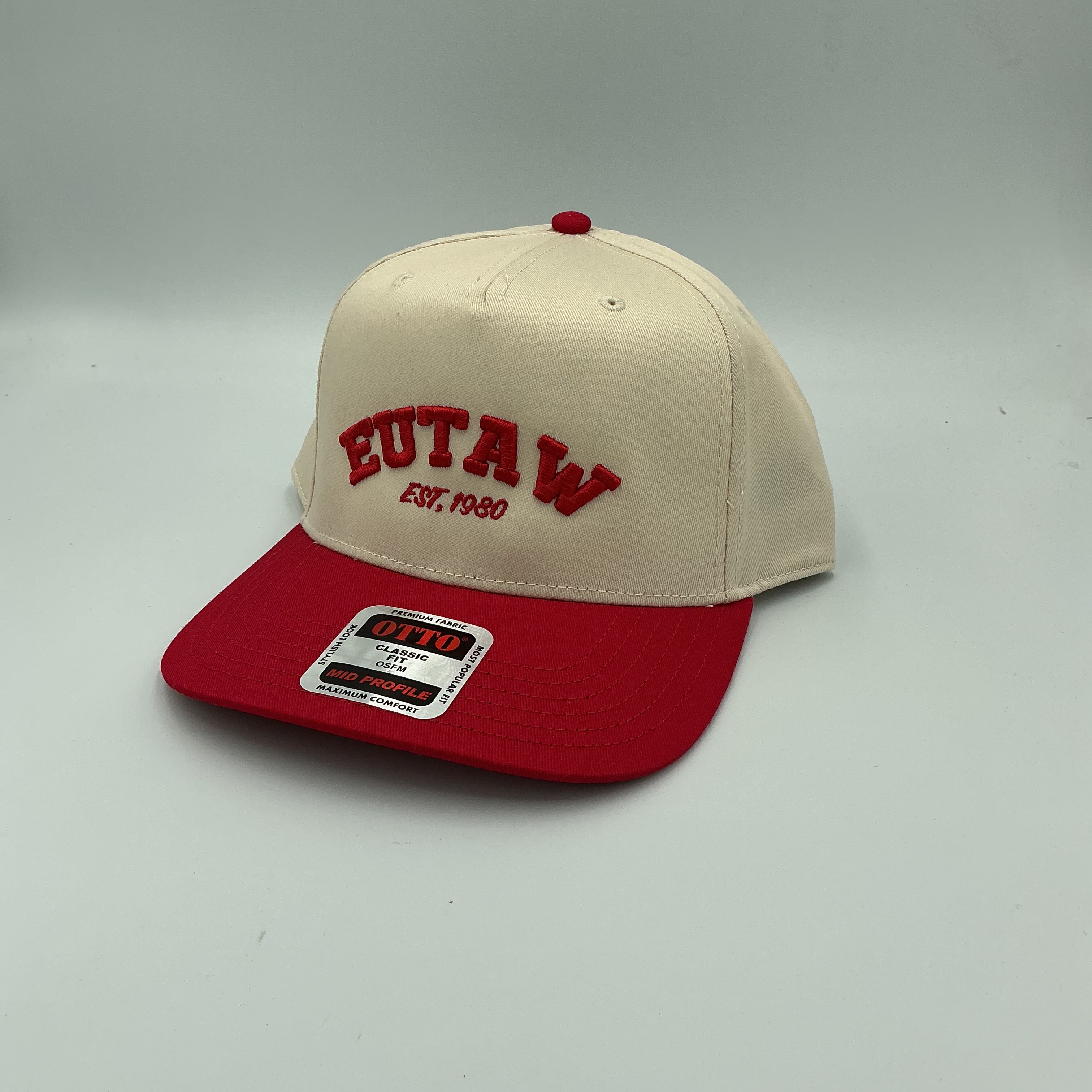 Otto - Cream and Red Embroidered