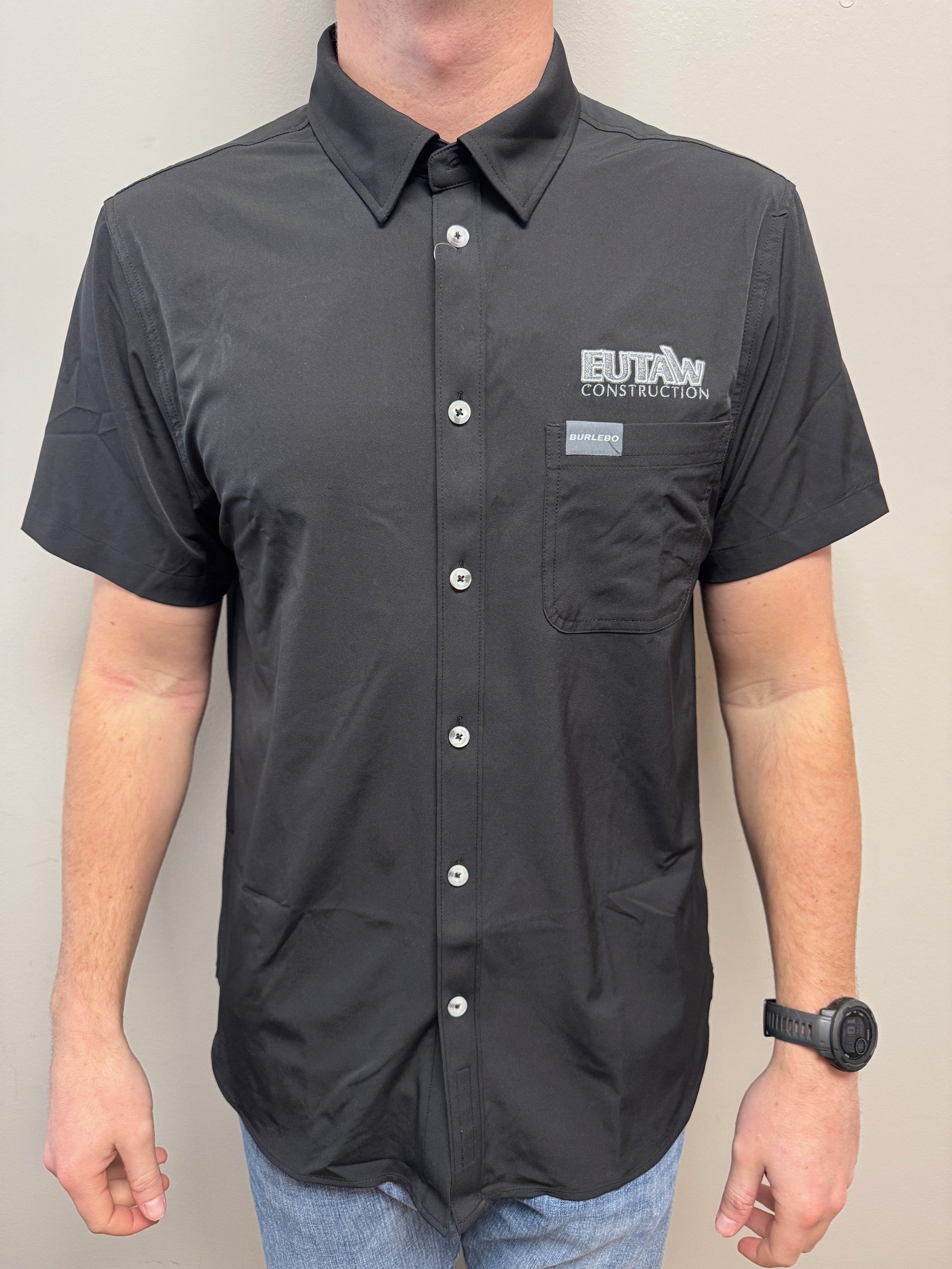 Burlebo Performance Button Up -- Black