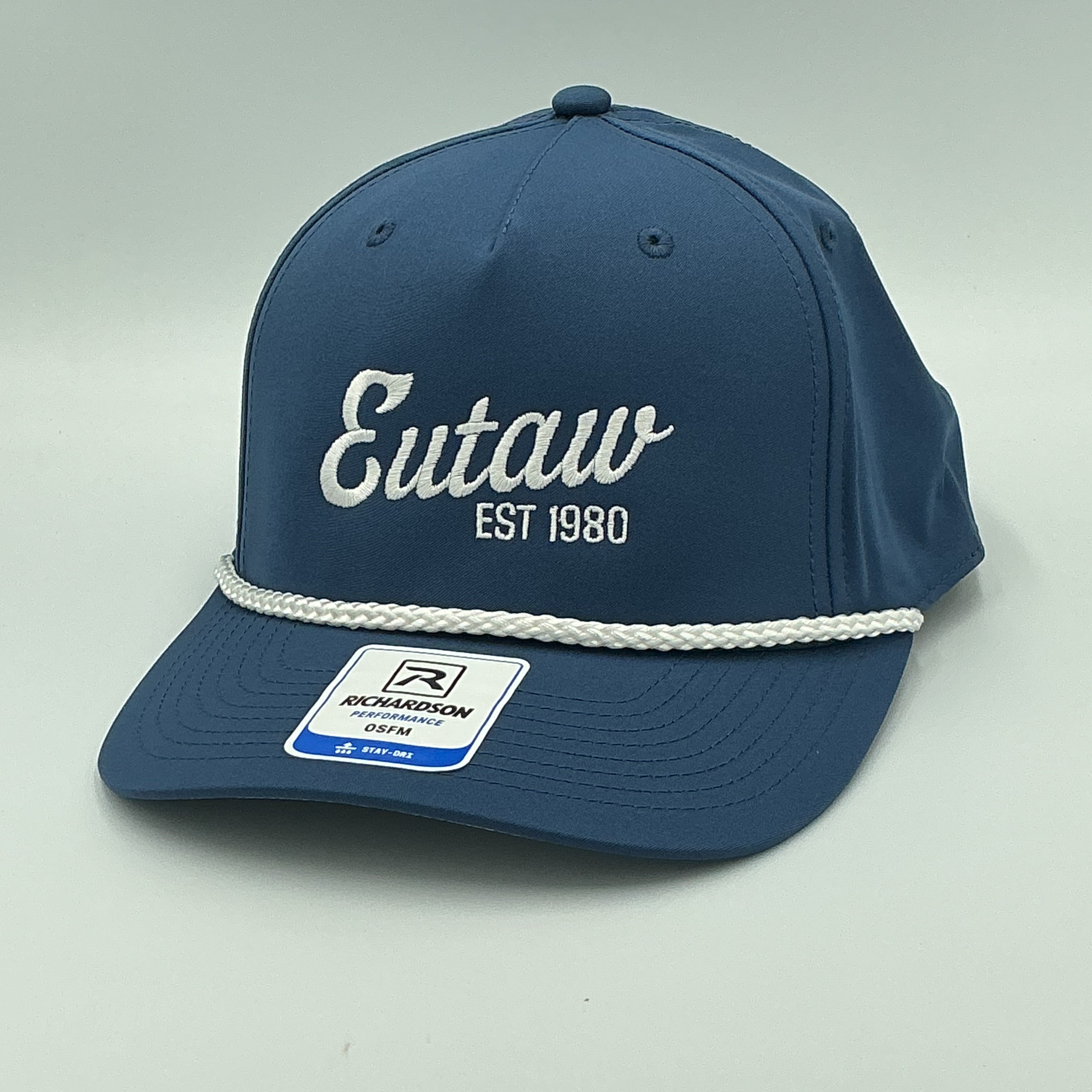 Richardson 355 - Light Blue w/ White Rope Eutaw Script Embroidery