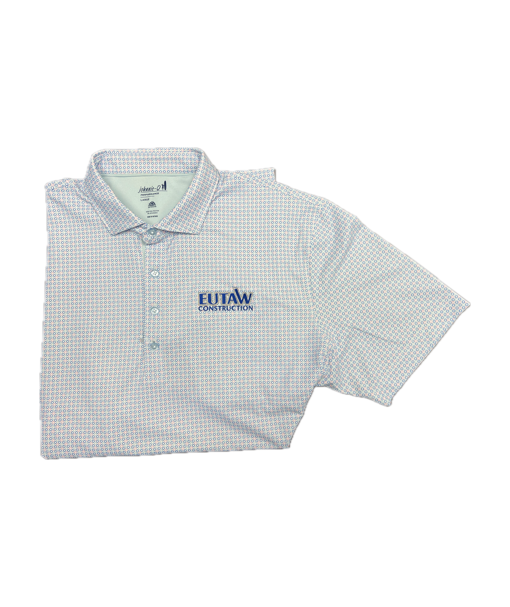 Johnnie-O Gilbert Printed Mesh Performance Polo