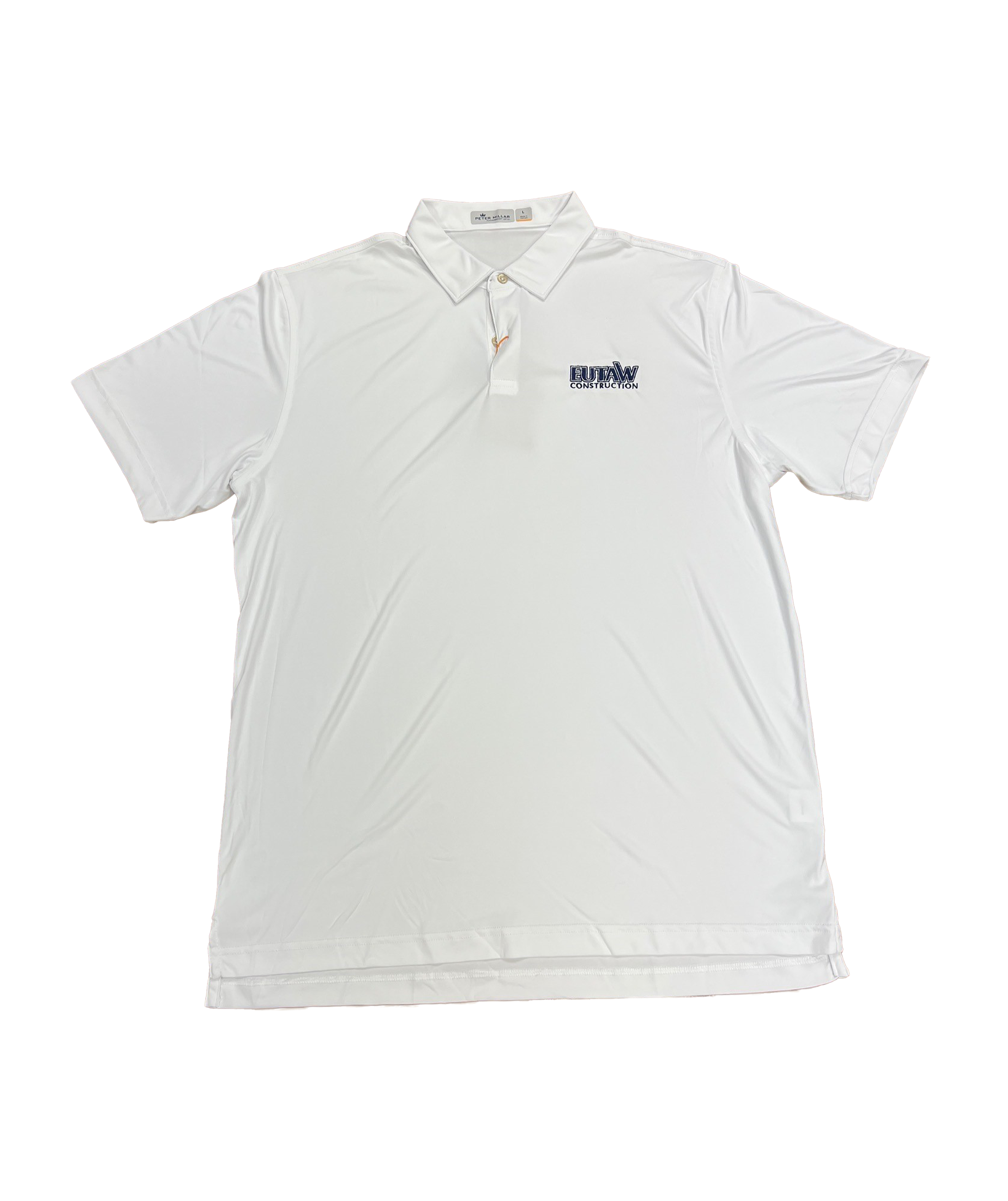 Peter Millar Featherweight Melange Performance Polo (Navy, White)